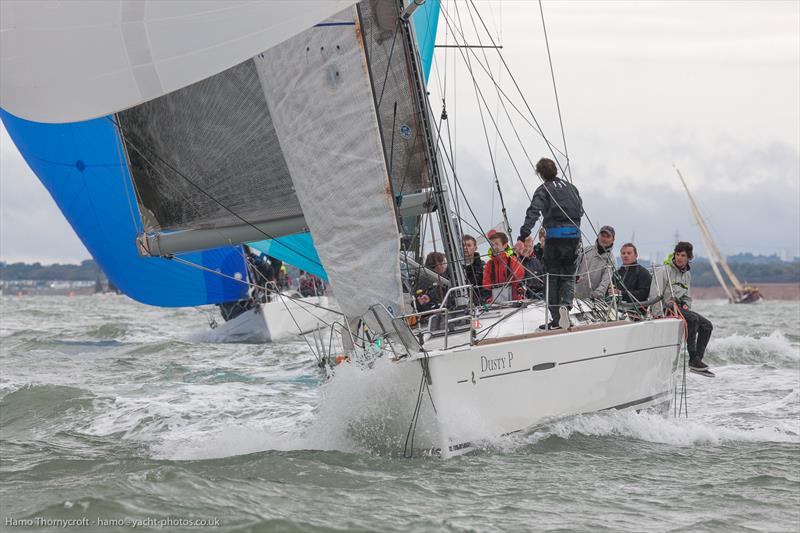Week 2 of the HYS Hamble Winter Series photo copyright Hamo Thornycroft / www.yacht-photos.co.uk taken at Hamble River Sailing Club and featuring the IRC class