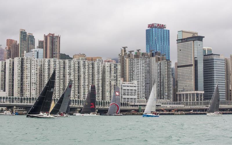Start. RHKYC Hong Kong to Hainan Race 2018 photo copyright RHKYC / Guy Nowell taken at  and featuring the IRC class