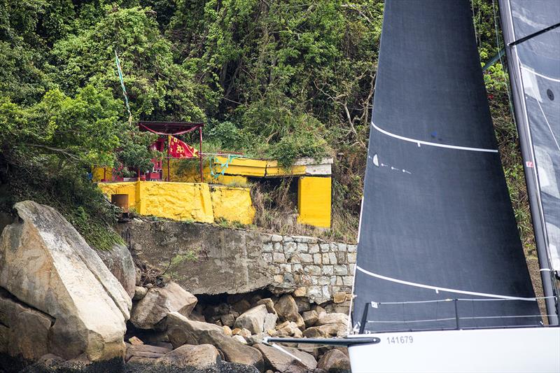 Pay respects to Tin Hau as you leave the harbour... RHKYC Hong Kong Hainan Race 2018 photo copyright Guy Nowell / RHKYC taken at  and featuring the IRC class