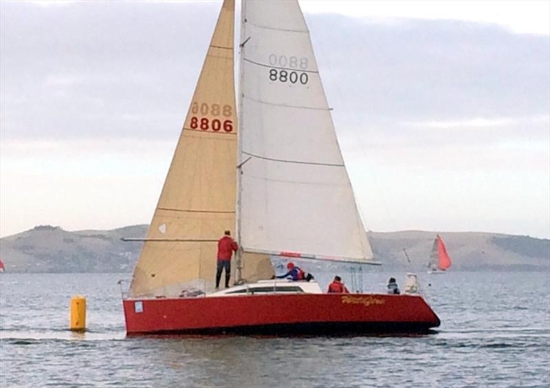 Wildfire won Division 2 of the Isle of Caves Race sailed overnight from Hobart photo copyright Peter Campbell taken at Bellerive Yacht Club and featuring the IRC class