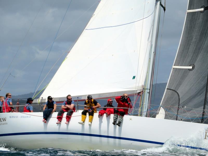 Ultimate Challenge, a Former Admiral's Cup team yacht and Sydney Hobart winner took out Division PHS of the Isle of Caves race photo copyright Peter Wason taken at Bellerive Yacht Club and featuring the IRC class