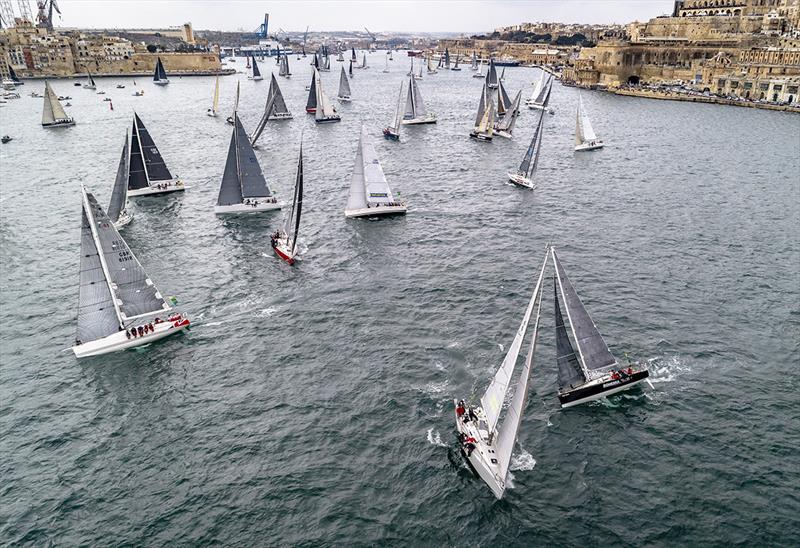 A record fleet of 130 yachts contested the 50th anniversary edition of the Rolex Middle Sea Race. - photo © Rolex / Kurt Arrigo 