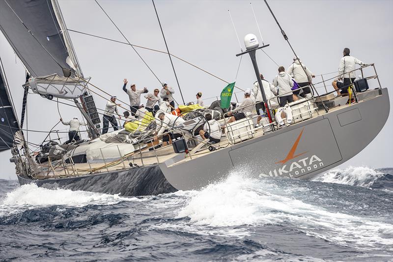 At 115-ft, Nikata is the largest ever yacht to take part in the Rolex Middle Sea Race. - photo © Rolex / Kurt Arrigo 