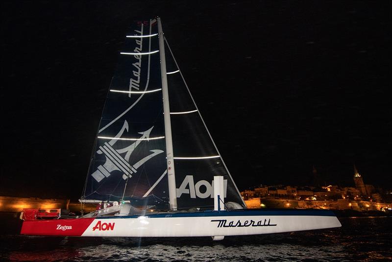 Maserati, Multihull Line Honours Winner at the 2018 Rolex Middle Sea Race photo copyright RMYC / Alex Turnbull taken at Royal Malta Yacht Club and featuring the IRC class