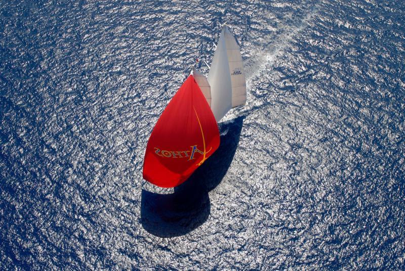 The mighty 203ft schooner Athos will compete in the 11th edition of the 600nm offshore race around 11 islands - The RORC Caribbean 600 starting from Antigua on Monday 18th February 2019 photo copyright Athos / Rick Tomlinson taken at Royal Ocean Racing Club and featuring the IRC class