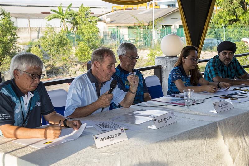 PRO Jerry Rollin. `It's all in the SI's`. Raja Muda Selangor International Regatta 2018 photo copyright Guy Nowell / RMSIR taken at Royal Selangor Yacht Club and featuring the IRC class