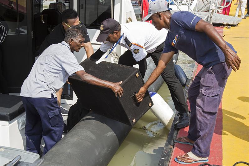 Raja Muda Cup on board. Tick. Raja Muda Selangor International Regatta 2018 photo copyright Guy Nowell / RMSIR taken at  and featuring the IRC class