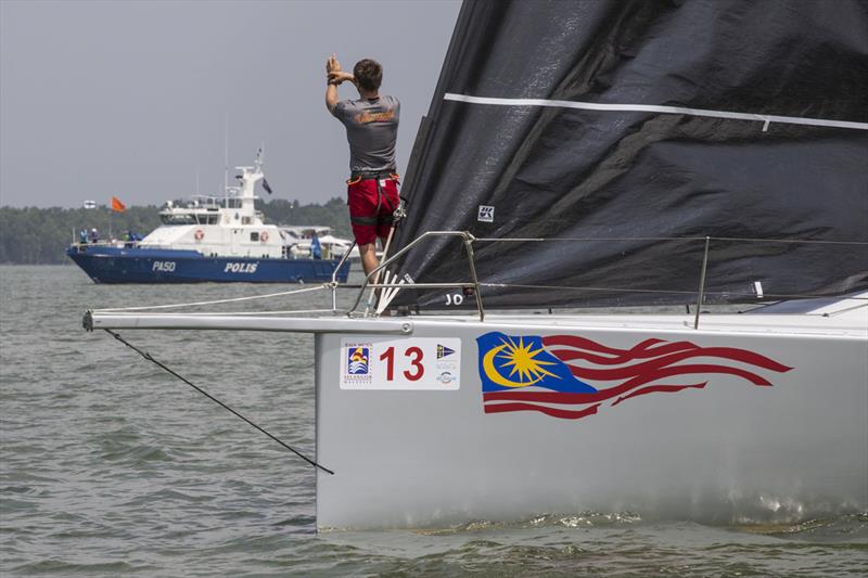 Ping the line. Tick. Raja Muda Selangor International Regatta 2018. - photo © Guy Nowell / RMSIR