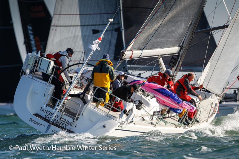 Tangent Minus 1 in week 6 of HYS Hamble Winter Series photo copyright Paul Wyeth / www.pwpictures.com taken at Hamble River Sailing Club and featuring the IRC class