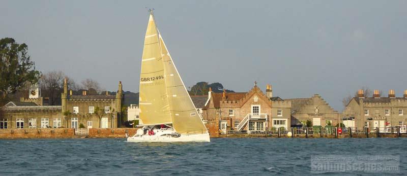Amigos, Archambault A35, on day 7 of the Poole Bay Winter Series photo copyright David Harding / www.sailingscenes.co.uk taken at Parkstone Yacht Club and featuring the IRC class