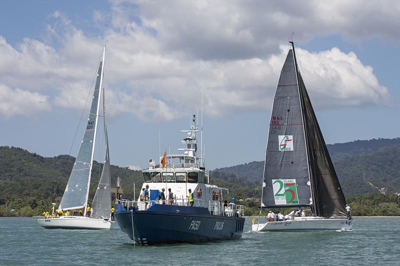 Royal Malaysian Police. Can't do it without 'em. Raja MudaSelangor International Regatta 2018 photo copyright Guy Nowell / RMSIR taken at Royal Selangor Yacht Club and featuring the IRC class