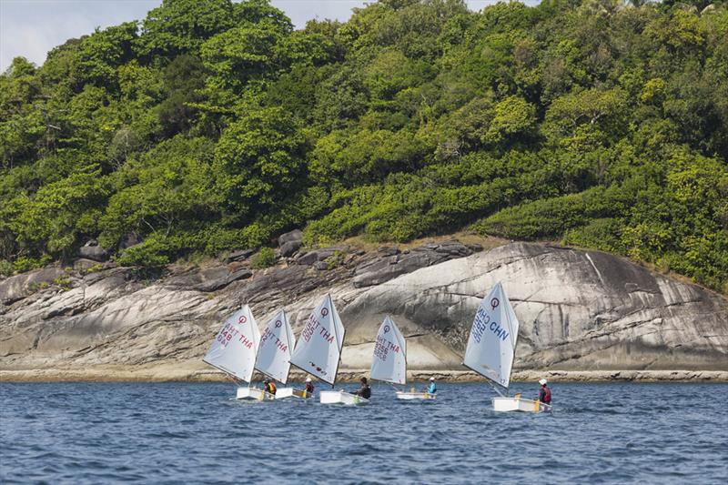 Optimists at Phuket King's Cup 2018 photo copyright Guy Nowell / Phuket King's Cup taken at Royal Varuna Yacht Club and featuring the IRC class