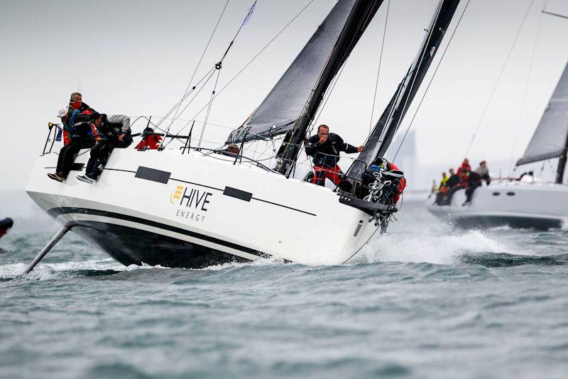 Hive Energy CEO and founder Giles Redpath sailing with Will Harris during the Sevenstar Round Britain and Ireland Race - photo © Rick Tomlinson / www.rick-tomlinson.com