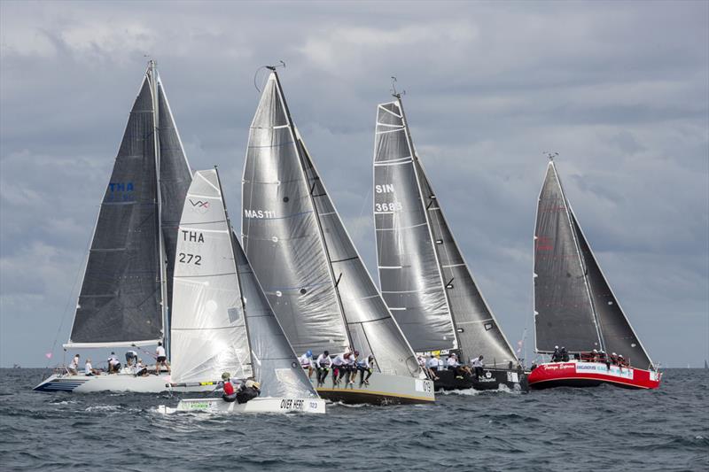 IRC 2 start. Phuket King's Cup 2018 photo copyright Guy Nowell / Phuket King's Cup taken at Royal Varuna Yacht Club and featuring the IRC class