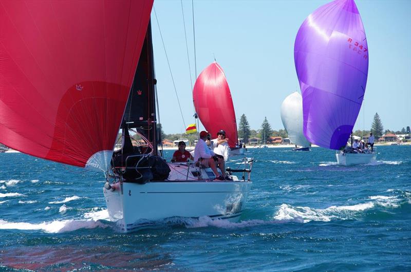Dynamic leads the Division 2 fleet to finish - 2018 Rockingham Race Regatta photo copyright RFBYC taken at Royal Freshwater Bay Yacht Club and featuring the IRC class
