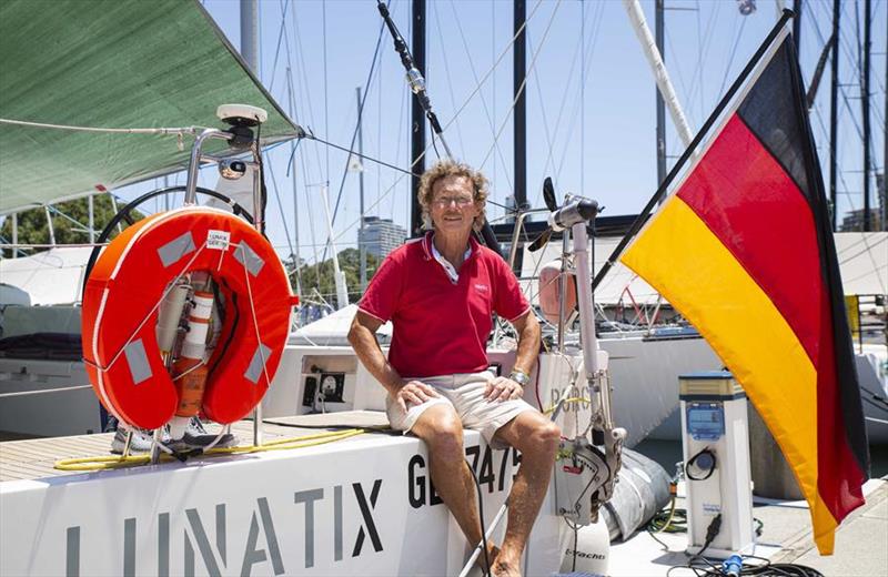 Lunatix owner Friedrich Boehnert - Rolex Sydney Hobart Yacht Race photo copyright Hamish Hardy taken at Cruising Yacht Club of Australia and featuring the IRC class