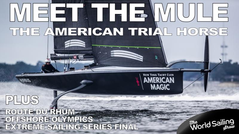 Meet the Mule – American Magic's trial horse photo copyright Sunset Vine TV News taken at  and featuring the IRC class