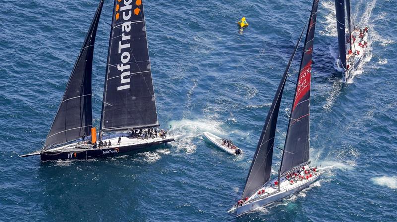 Supermaxis - Start 2018 Rolex Sydney Hobart Yacht Race photo copyright Rolex / Studio Borlenghi taken at Cruising Yacht Club of Australia and featuring the IRC class