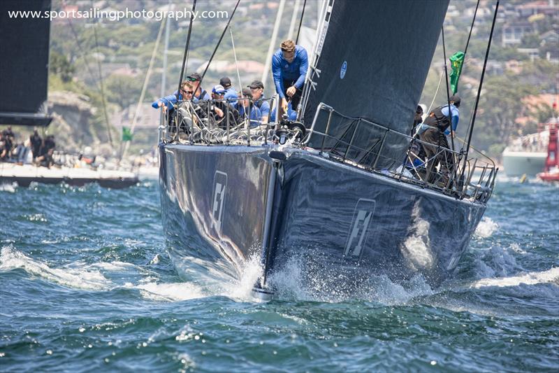 Black Jack was first out of the Heads in the 2018 Sydney Hobart - photo © Beth Morley / www.sportsailingphotography.com