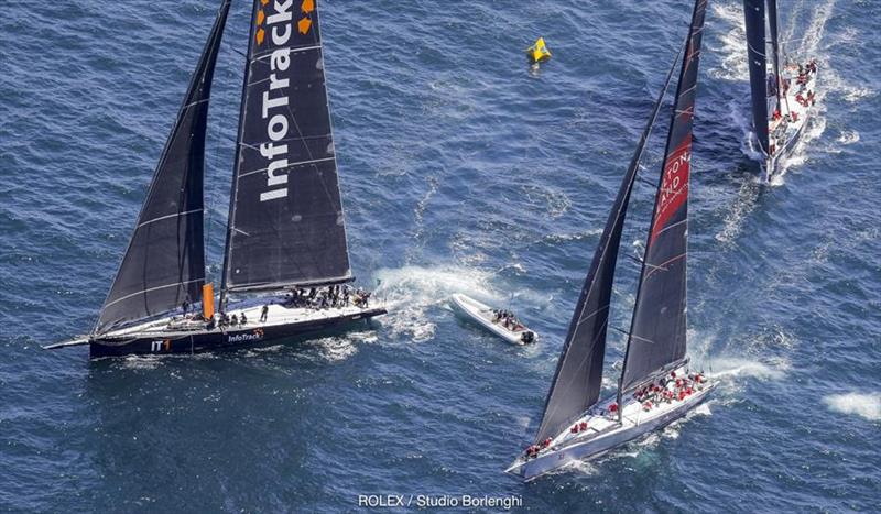 There may be a four-way tussle for line honours tomorrow in the Rolex Sydney Hobart Yacht Race photo copyright Rolex / Studio Borlenghi taken at Cruising Yacht Club of Australia and featuring the IRC class