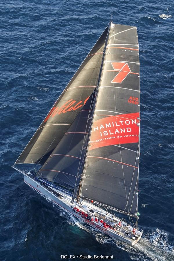 Wild Oats XI - Finish 2018 Rolex Sydney Hobart Race photo copyright Rolex / Studio Borlenghi taken at Cruising Yacht Club of Australia and featuring the IRC class