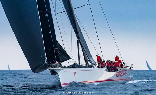 Wild Oats XI - Finish 2018 Rolex Sydney Hobart Race photo copyright Rolex / Studio Borlenghi taken at Cruising Yacht Club of Australia and featuring the IRC class