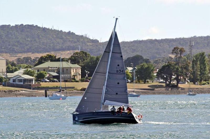 Off-Piste won the AMS division repeating her result of 2015 - 2018 Riversdale Estate Wines Launceston to Hobart Race photo copyright Peter Campbell taken at Derwent Sailing Squadron and featuring the IRC class