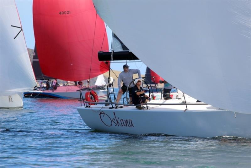 Oskana running under her Code 0 in the light breeze - 2019 King of the Derwent - photo © Peter Watson