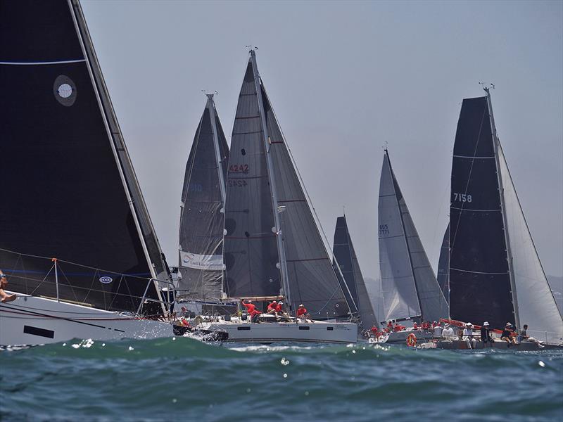 2018 Pittwater to Paradise Race Start  photo copyright Tilly Lock Media taken at Royal Prince Alfred Yacht Club and featuring the IRC class