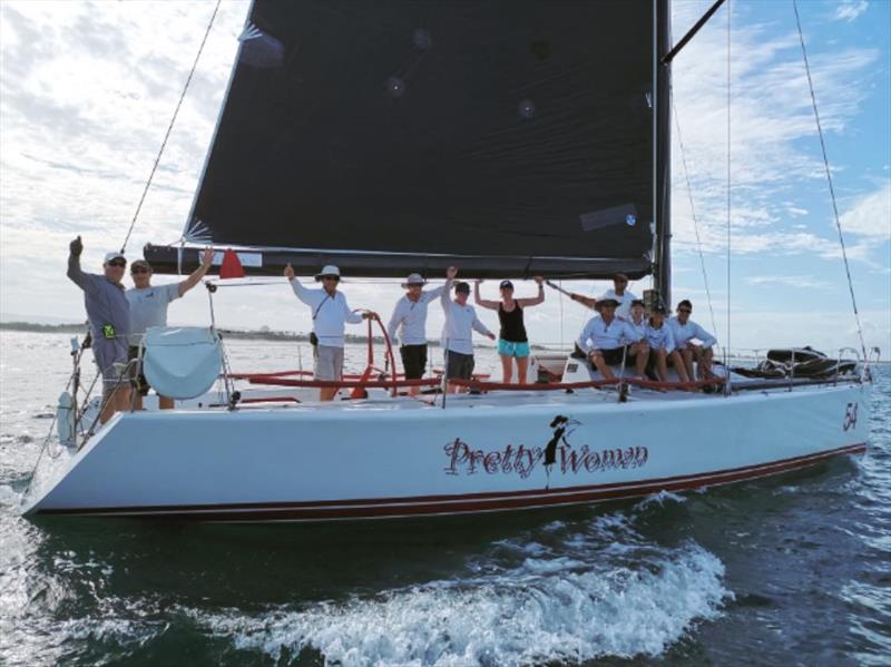 Line Honours to Pretty Woman photo copyright RPAYC taken at Royal Prince Alfred Yacht Club and featuring the IRC class
