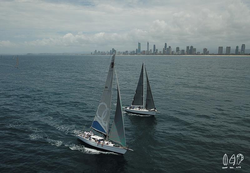 Passage Racing offshore from the iconic Gold Coast in Queensland, Australia photo copyright Mitchell Pearson / SurfSailKite taken at  and featuring the IRC class