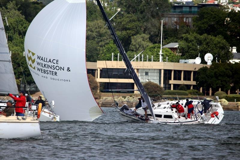 Groove in a near broach avoiding a potential collision at the start today on the River Derwent - Combined Club Summer Pennant Race photo copyright Peter Watson taken at Derwent Sailing Squadron and featuring the IRC class