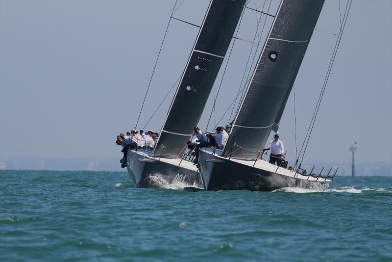 Ichi Ban and Hooligan, Day 1 - 2019 Saint Moritz by GURNERTM Australian Yachting Championship photo copyright Caitlin Baxter taken at Royal Melbourne Yacht Squadron and featuring the IRC class
