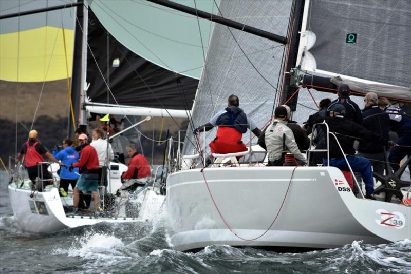 Wild West in pursuit of B&G Advantage in last year's regatta - 2018 Crown Series Bellerive Regatta - photo © Jane Austin