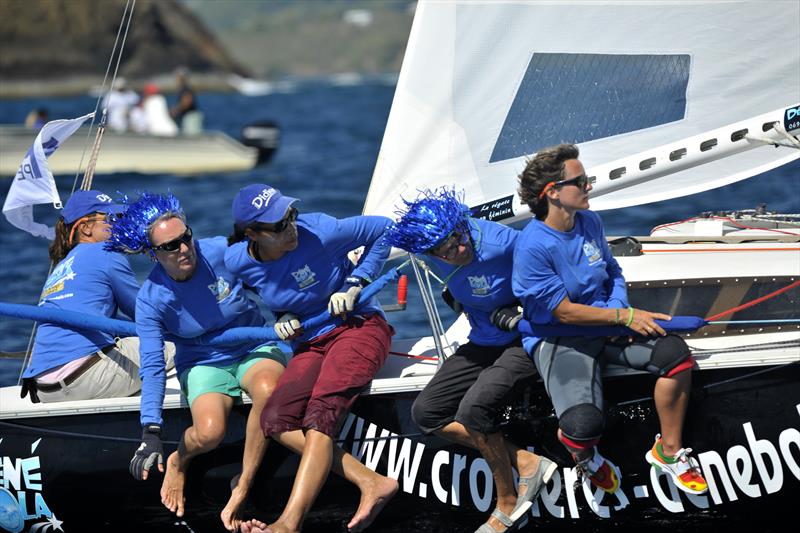 The all-female crew onboard Dénébola - Didier - photo © Image courtesy of the Round Martinique Regatta