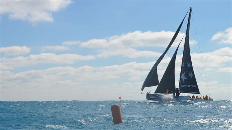Wizard crossing the start line in Miami - 2019 Pineapple Cup - Montego Bay Race photo copyright Manuka SEM taken at Storm Trysail Club and featuring the IRC class