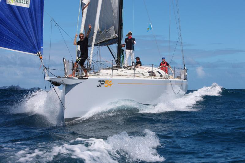 French sailing legend, Jean-Pierre 'JP' Dick surfed over the Atlantic with the ARC at the end of last year in  just over 11 days in his JP54 The Kid photo copyright Tim Wright / photoaction.com taken at Antigua Yacht Club and featuring the IRC class
