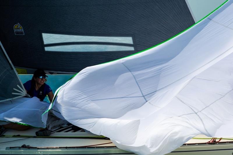 Quick kite work was not optional - Jennifer Goldsmith Trophy, Port Phillip Women's Championship Series photo copyright Bruno Cocozza taken at Royal Melbourne Yacht Squadron and featuring the IRC class