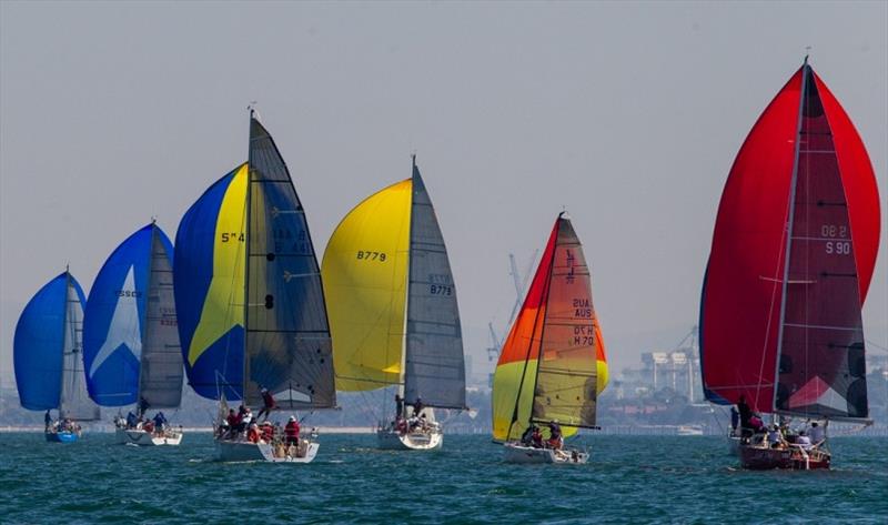 Close competition - Jennifer Goldsmith Trophy, Port Phillip Women's Championship Series photo copyright Bruno Cocozza taken at Royal Melbourne Yacht Squadron and featuring the IRC class