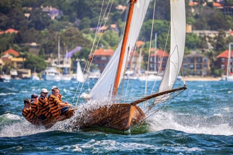 Sydney boat builder Ian Smith has brought Britannia down for the Australian Wooden Boat Festival in Hobart. - photo © Ian Smith