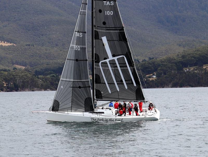 The Fork in the Road won the PHS division of the 93rd Bruny Island race photo copyright Jacinta Cooper taken at Royal Yacht Club of Tasmania and featuring the IRC class