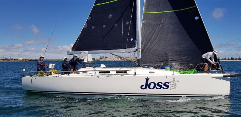 Ian Cyne's Joss rounds the turning boat in Bunbury - 2019 Bunbury and Return Ocean Race photo copyright Terry O'Connor taken at Royal Freshwater Bay Yacht Club and featuring the IRC class