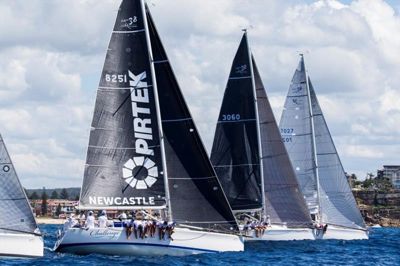 Challenge, Thirlmere and Outlaw line up for a start - Sydney Harbour Regatta 2019 photo copyright Andrea Francolini taken at Middle Harbour Yacht Club and featuring the IRC class