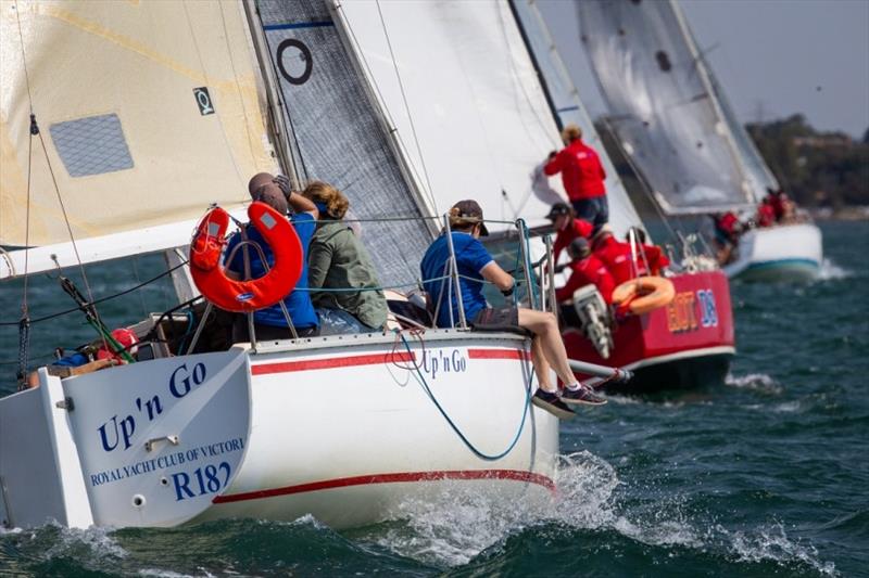 The chasing pack - Port Phillip Women's Championship Series 2019 photo copyright Bruno Cocozza taken at Royal Yacht Club of Victoria and featuring the IRC class