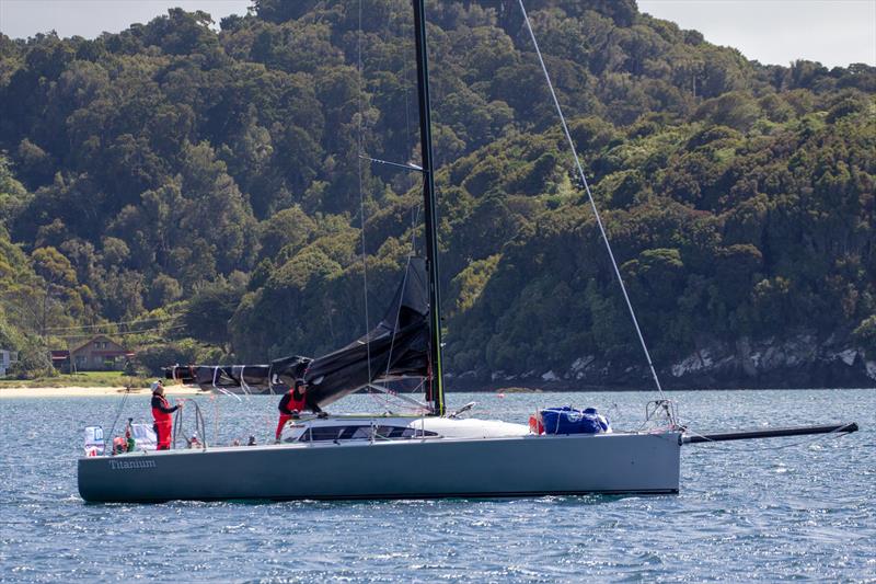 Titanium - Start Leg 3 - Half Moon Bay, Stewart Island - Two Handed Round NZ Race 2019 photo copyright Shorthanded Sailing Association taken at Royal Akarana Yacht Club and featuring the IRC class