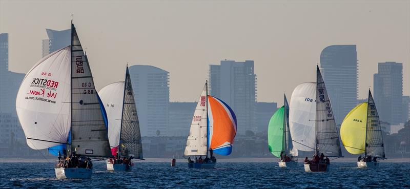 Close sailing downwind at last year's Australian Women's Keelboat Regatta - photo © Bruno Cocozza