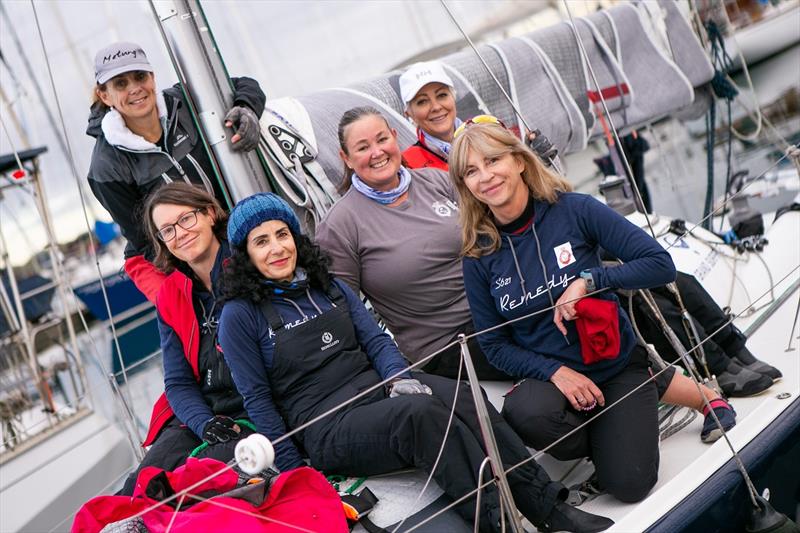 Huels Chabrol's Remedy crew were first entry - Australian Women's Keelboat Regatta 2018 photo copyright Bruno Cocozza taken at Royal Melbourne Yacht Squadron and featuring the IRC class