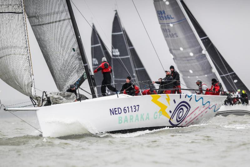 International teams such as the de Graaf family sailing Ker 43 Baraka GP from Netherlands are attracted by the free coaching at the RORC Easter Challenge to prepare them for the season photo copyright Paul Wyeth taken at Royal Ocean Racing Club and featuring the IRC class