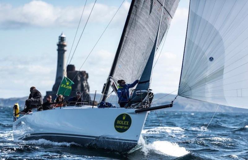 The symbol of the race is the Fastnet Rock, located off the southern coast of Ireland. Also known as the Teardrop of Ireland, the Rock marks an evocative turning point in the challenging race photo copyright Rolex / Kurt Arrig taken at Royal Ocean Racing Club and featuring the IRC class