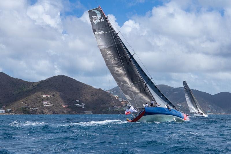 E1 at the start of the Round Tortola Race  - photo © Alastair Abrehart